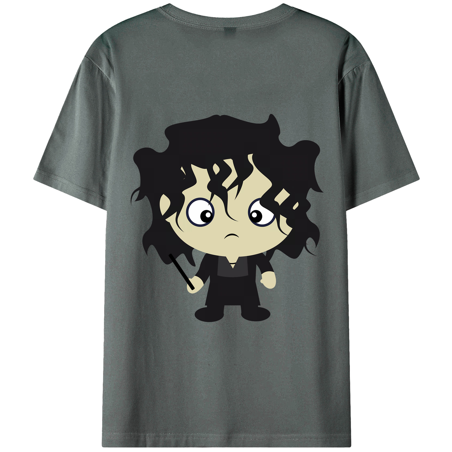（画像用） Harry Potter ハリー・ポッターシリーズ 綿100％ メンズ半袖Tシャツ（バックプリント） 通気性